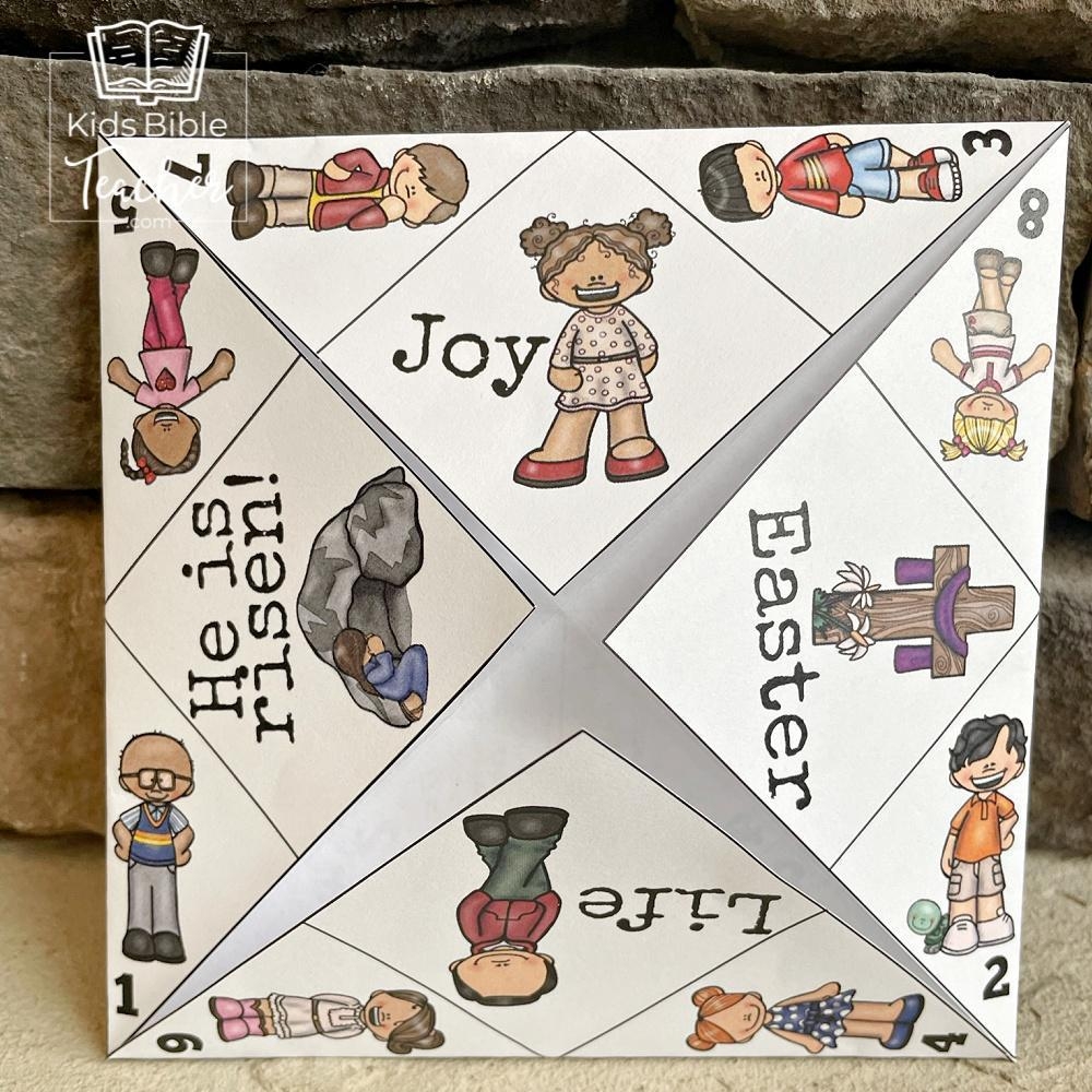 Printable Easter Finger Puzzle With Bible Verses