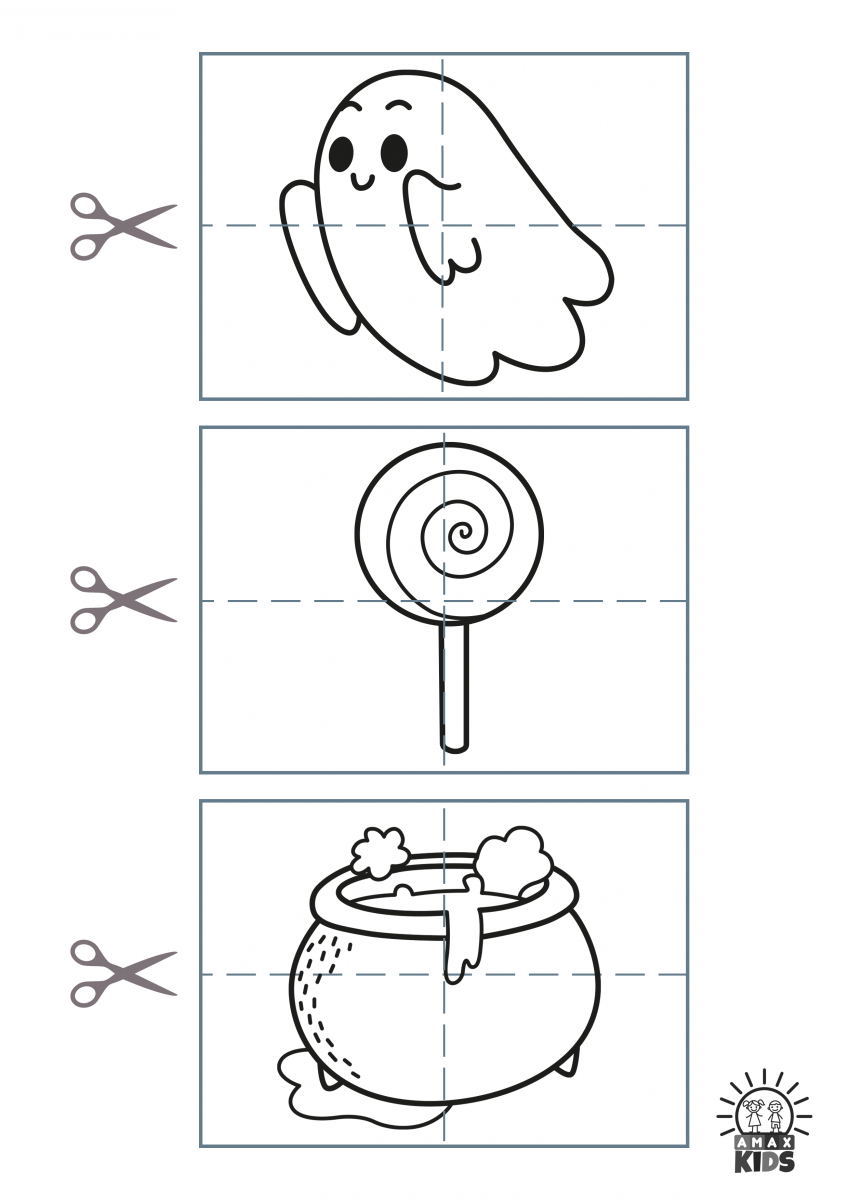 Halloween Puzzle Worksheets Pdf