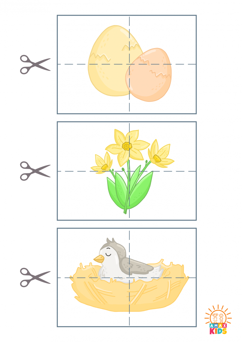Printable Spring Puzzles For Kids Amax Kids Worksheets Library