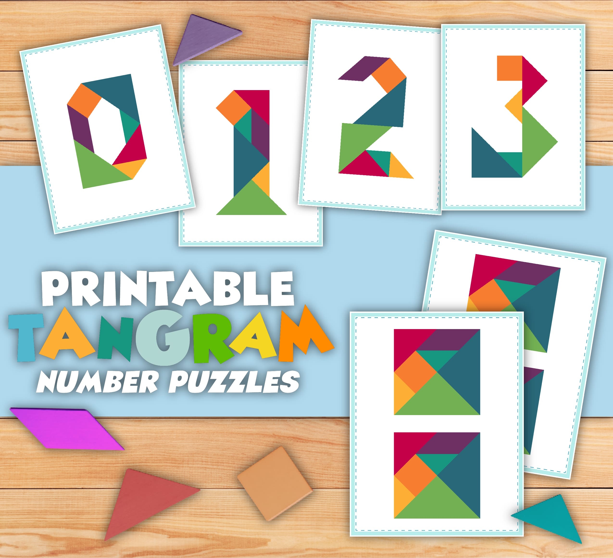 Tangram Puzzles Worksheets