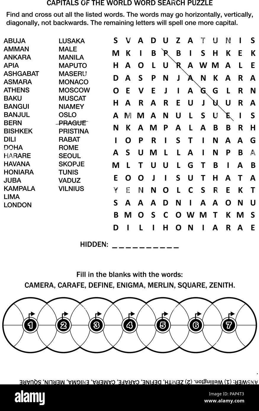 English Language Puzzles Worksheets