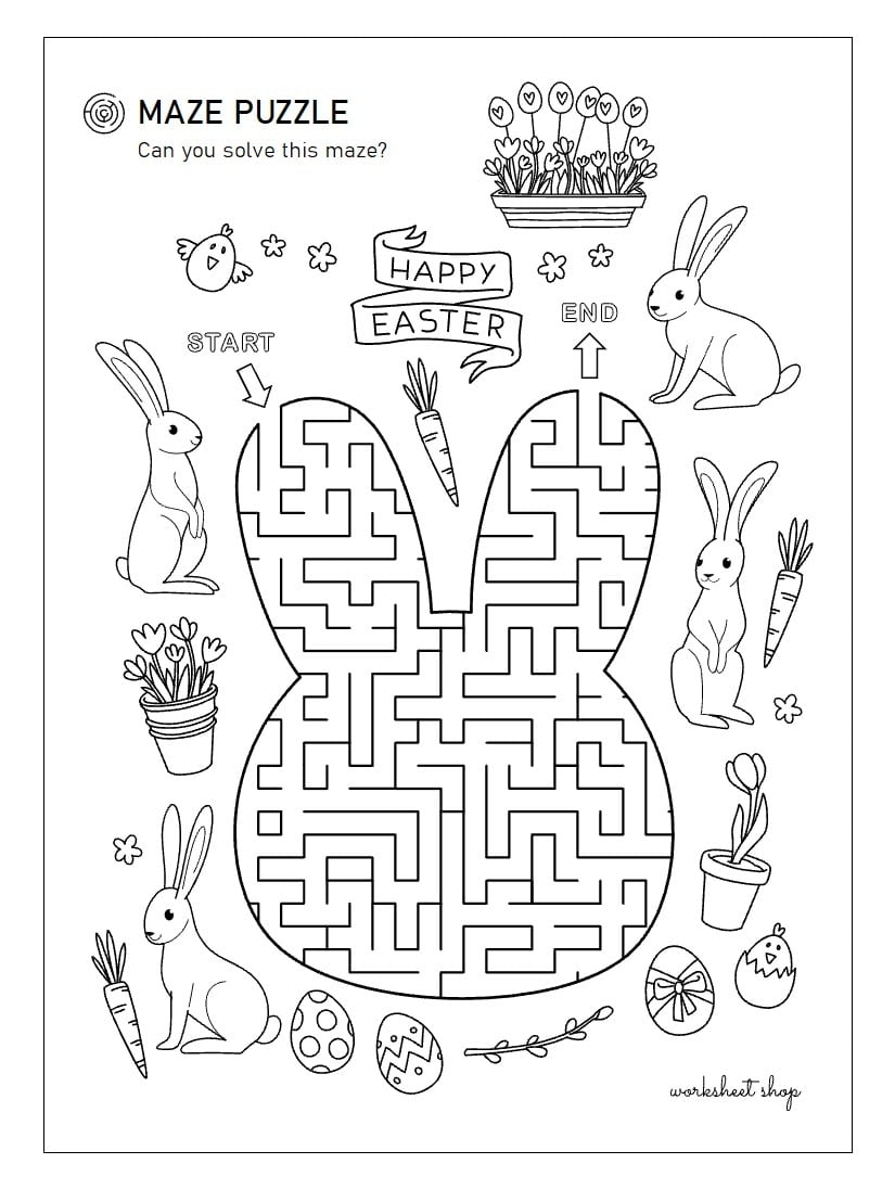 Puzzles Worksheet Shop