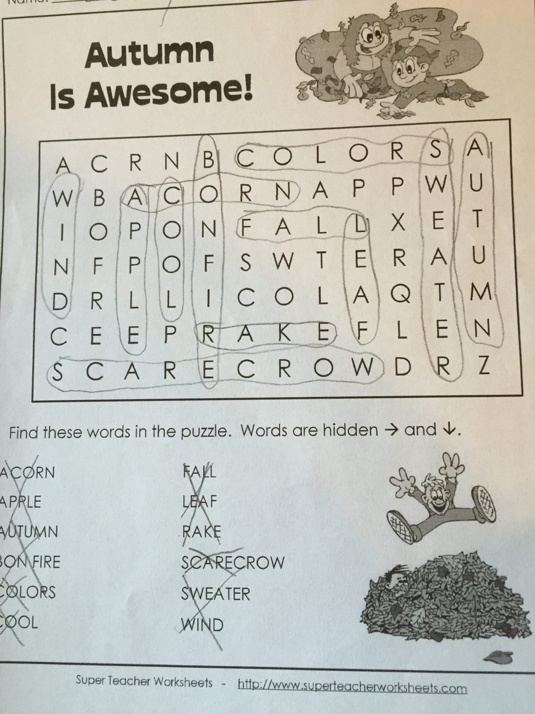 Acrostic Puzzles Super Teacher Worksheets