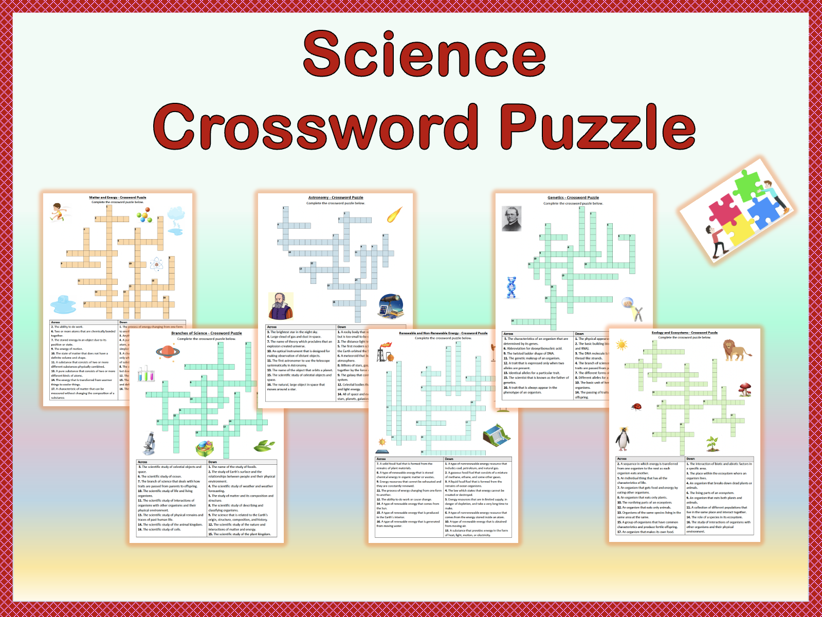 Crossword Puzzles Science Worksheets