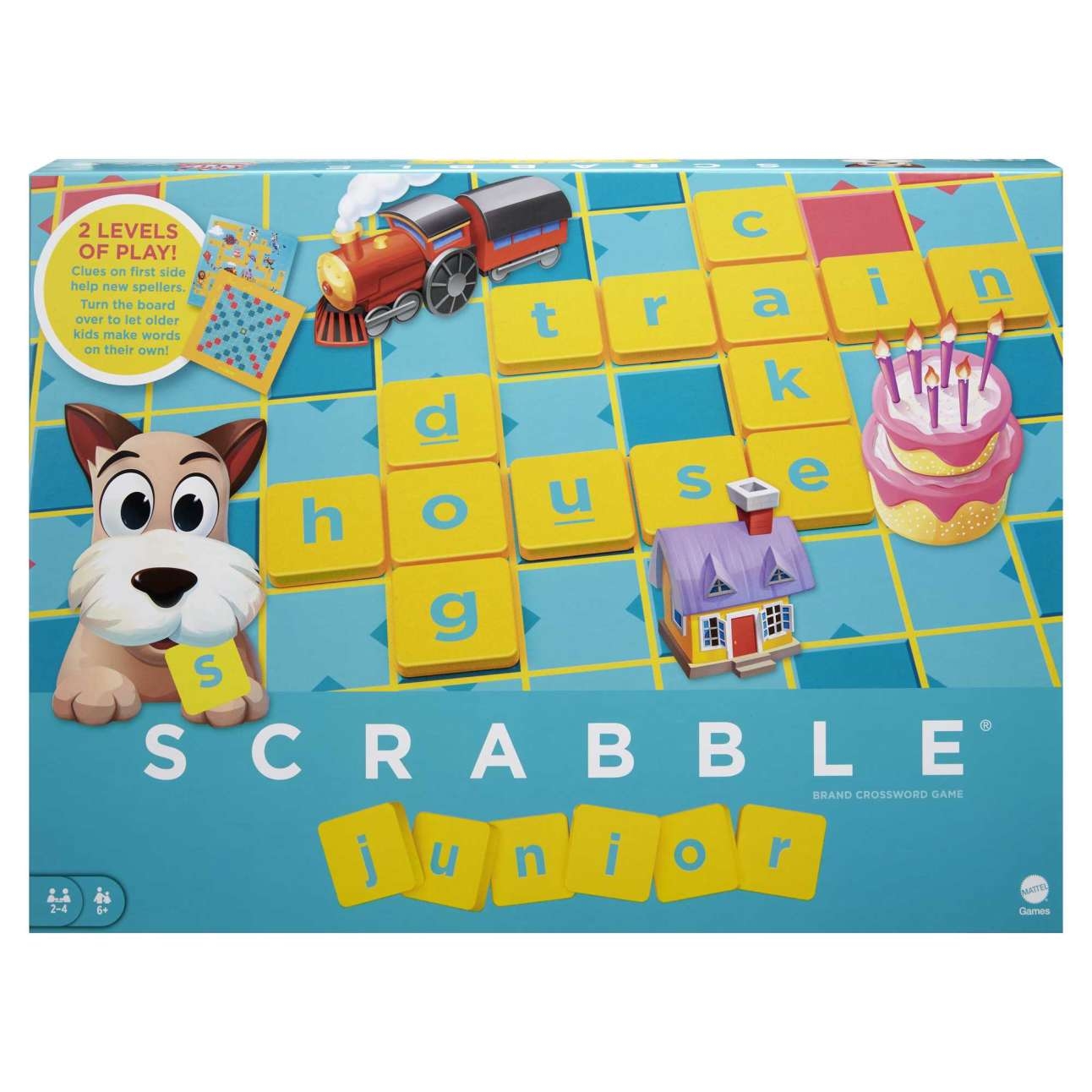 Scrabble Junior Kids Crossword Board Game Y9667 MATTEL