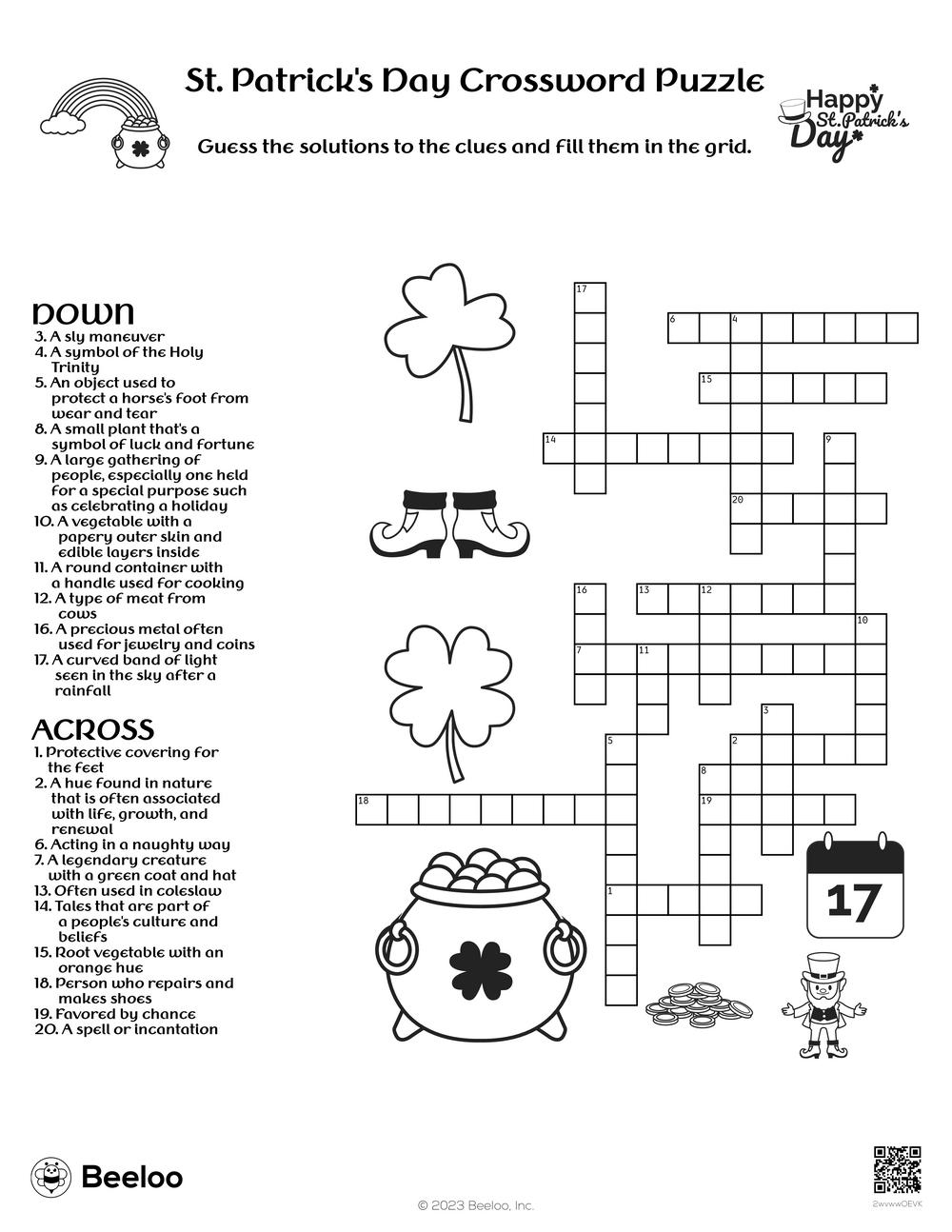 St Patrick's Day Puzzle Worksheets