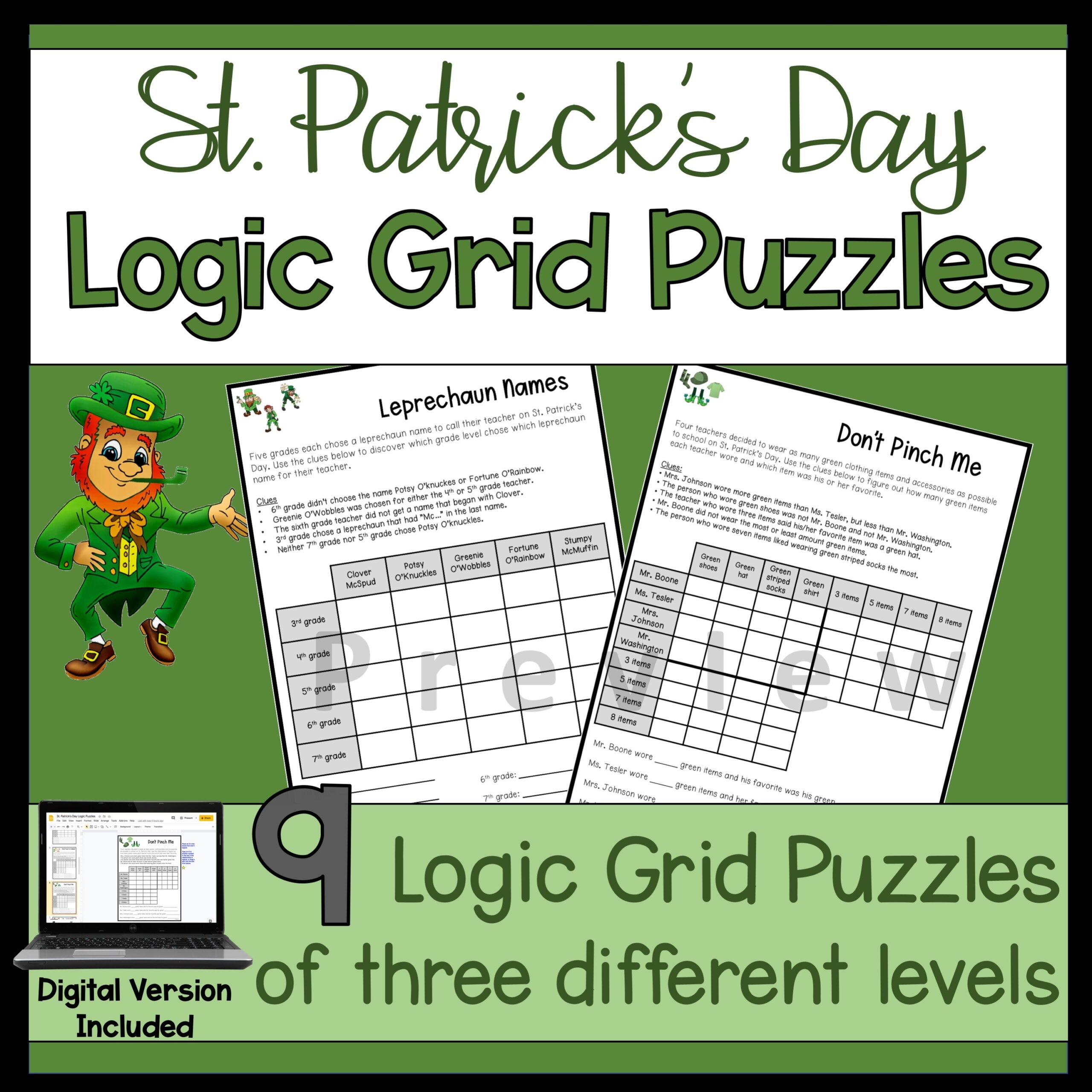 5th Grade Logic Puzzles Worksheets
