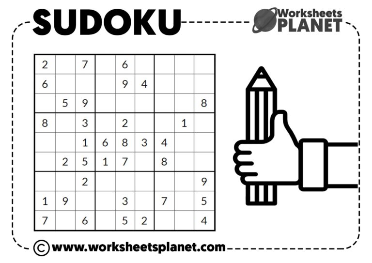 SUDOKUS For KIDS Math Sudoku Puzzles Ready To Print