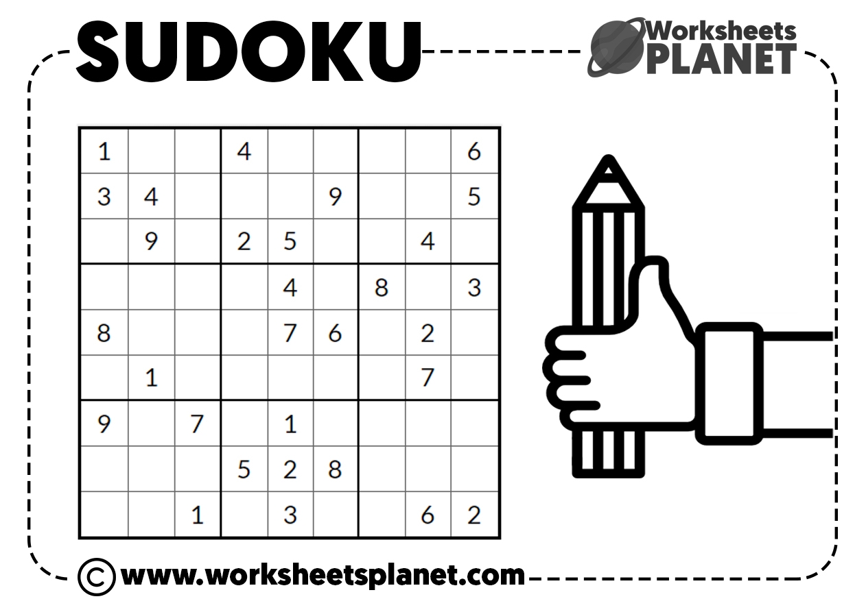 SUDOKUS For KIDS Math Sudoku Puzzles Ready To Print