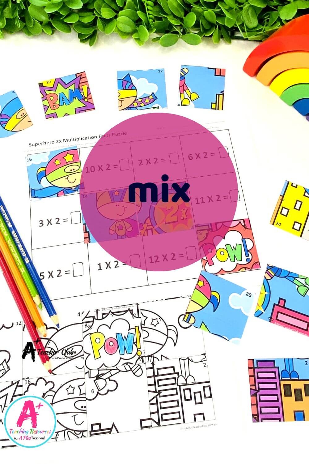 Multiplication X9 Puzzle Worksheets