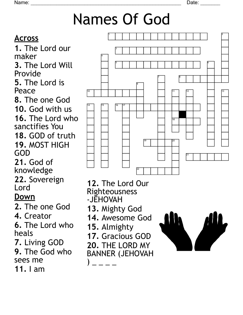 The Armor Of God Lesson 1 Crossword WordMint