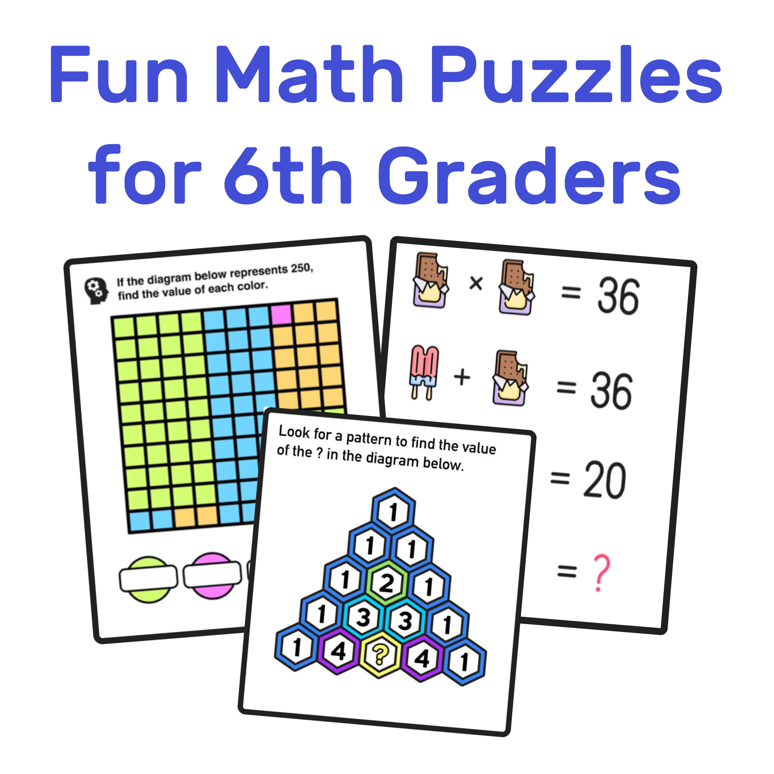 Fun Puzzle Worksheets For 6th Graders