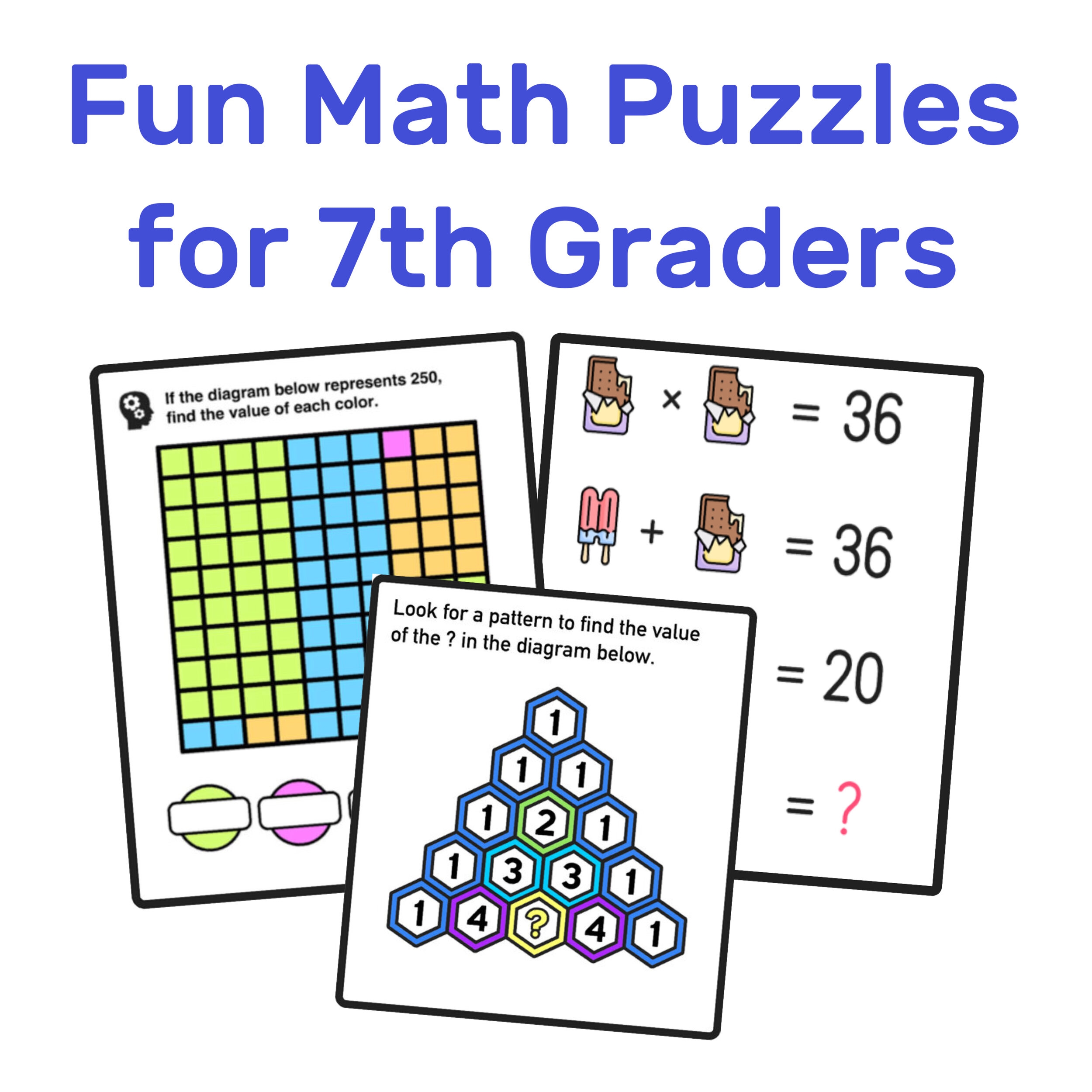 7th Grade Math Worksheets Puzzles Printable