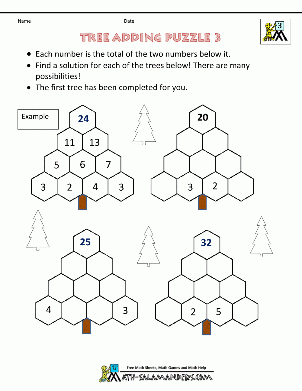 Third Grade Math Puzzles