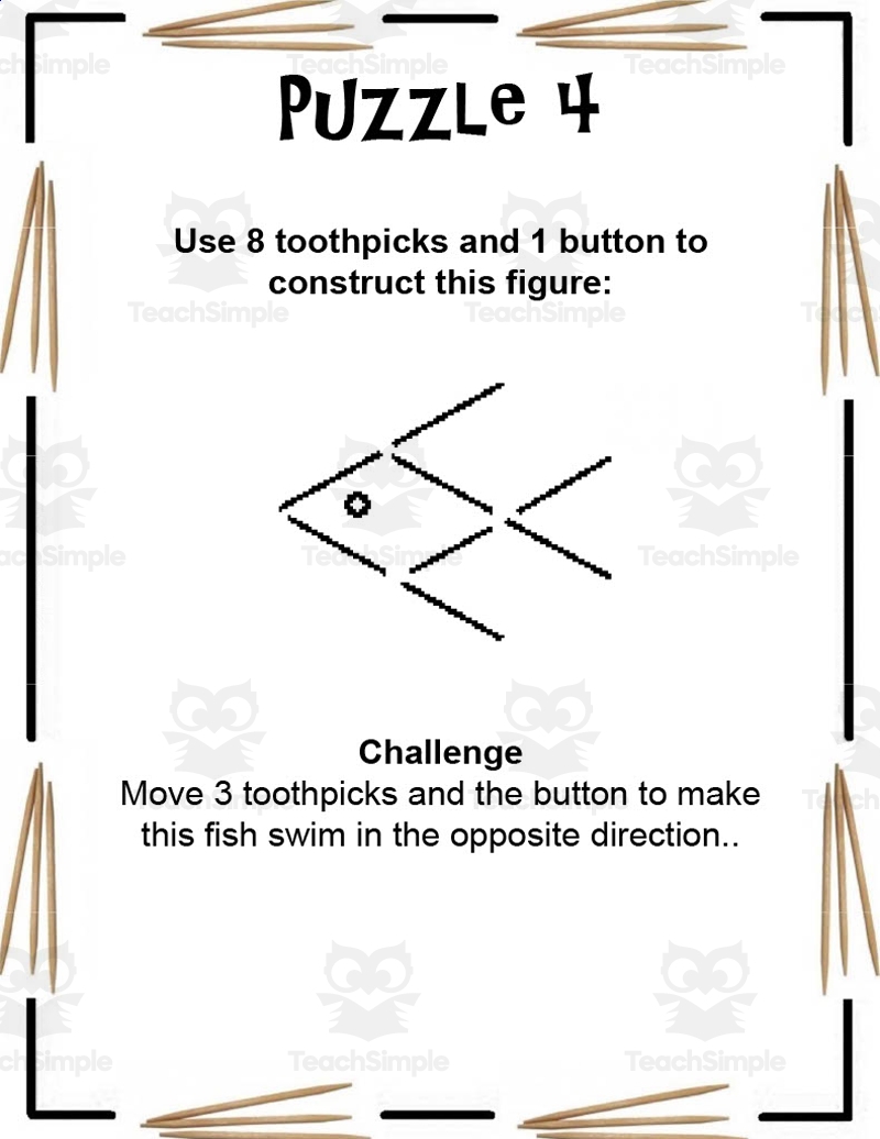 Toothpick Puzzles By Teach Simple