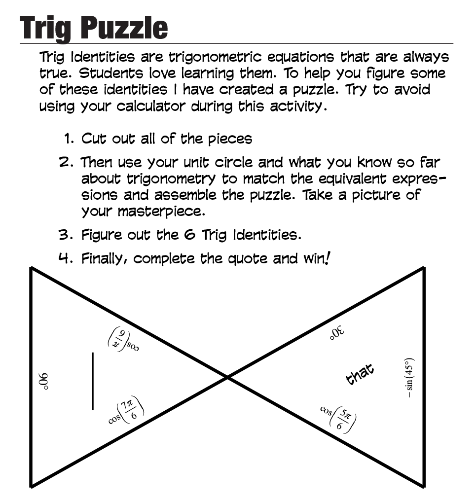 Pre Algebra Puzzle Worksheets