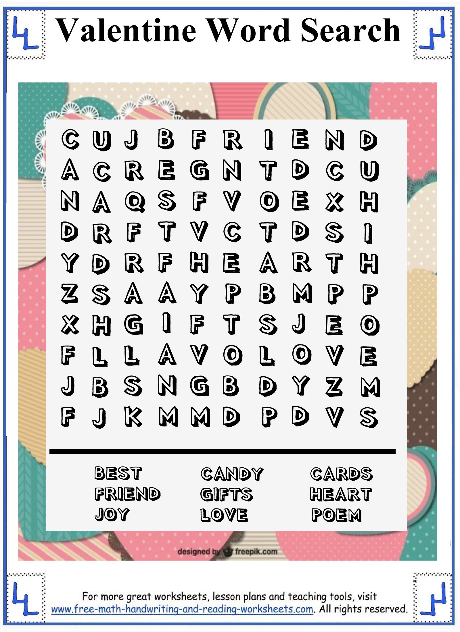 Math Word Puzzle Worksheets