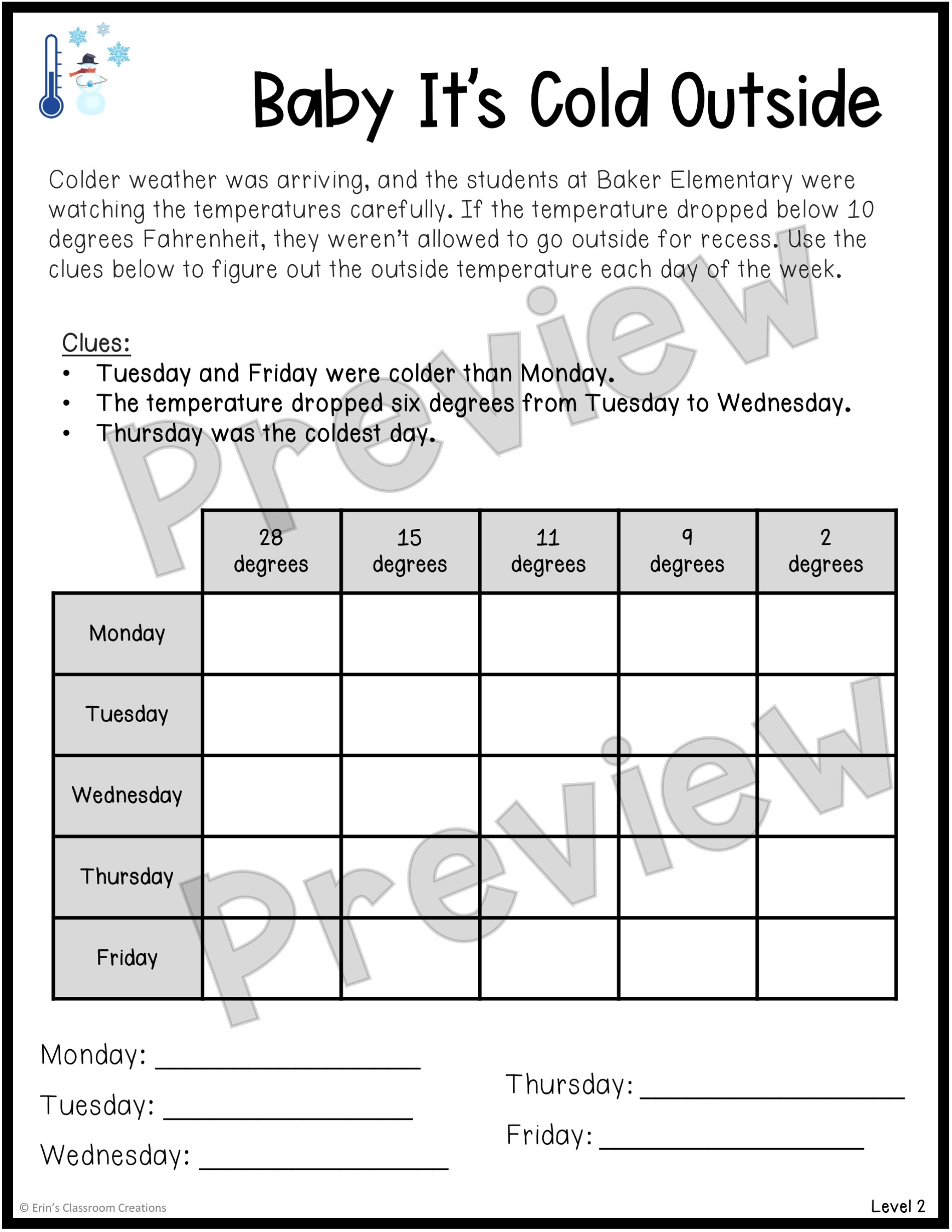 Logic Puzzle Worksheets Middle School
