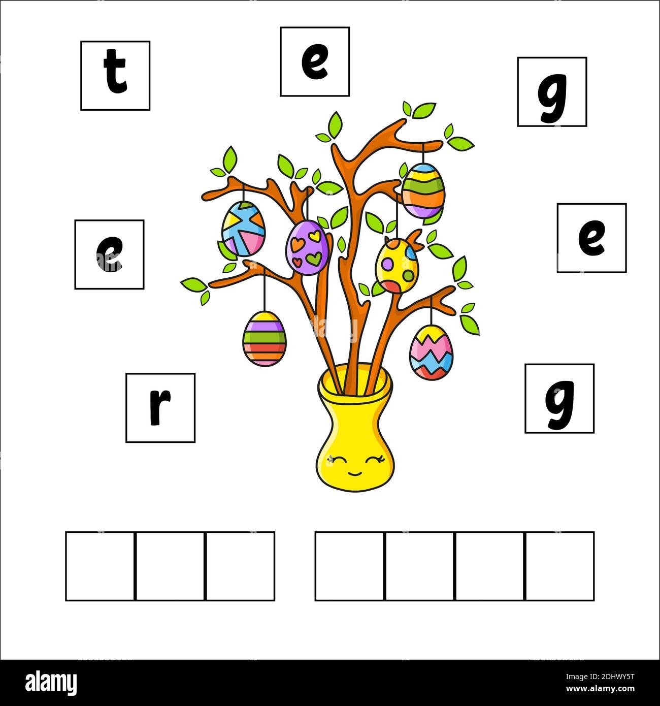 Words Puzzle Education Developing Worksheet Learning Game For Kids Activity Page Puzzle For Children Riddle For Preschool Vector Illustration In Stock Vector Image U0026 Art Alamy