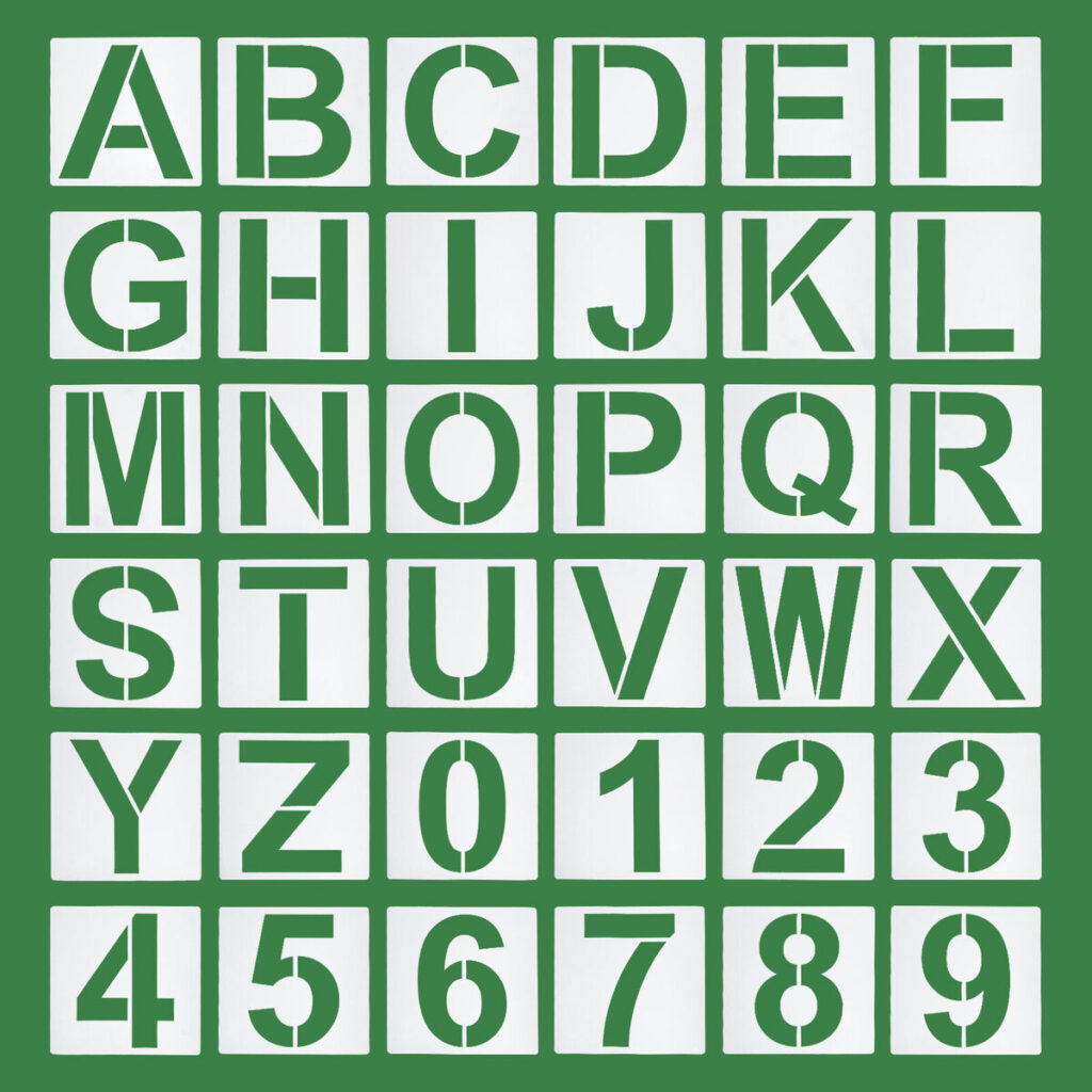 10 Inch Letter Stencils Number Stencils, Alphabet Templates ...