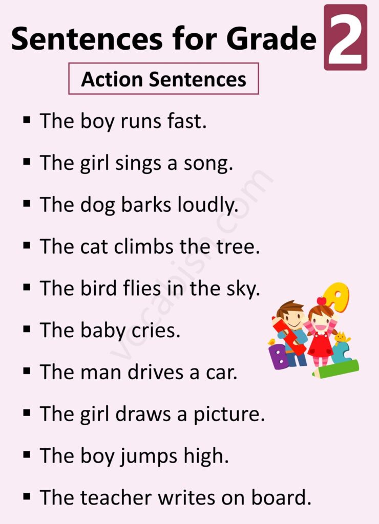 100+ Sentences for Grade 2 Students in English with PDF | Vocabish 100+ Sentences for Grade 2 Students in English with PDF | Vocabish