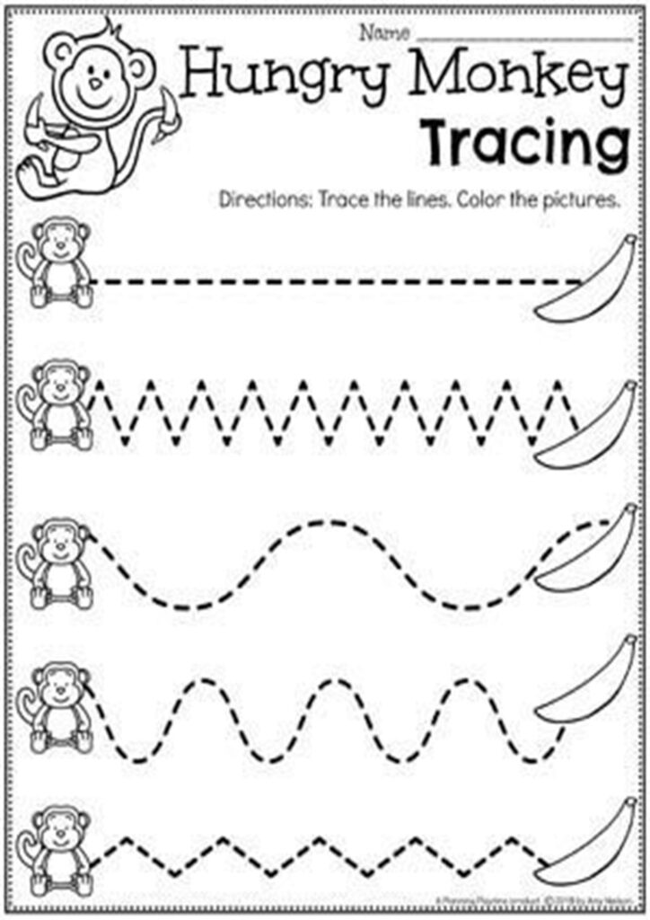 20 Kindergarten Line Tracing Worksheets – Printable PDF Template 20 Kindergarten Line Tracing Worksheets – Printable PDF Template