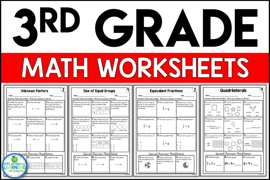3rd Grade Math Worksheets Free and Printable – Appletastic Learning 3rd Grade Math Worksheets Free and Printable - Appletastic Learning