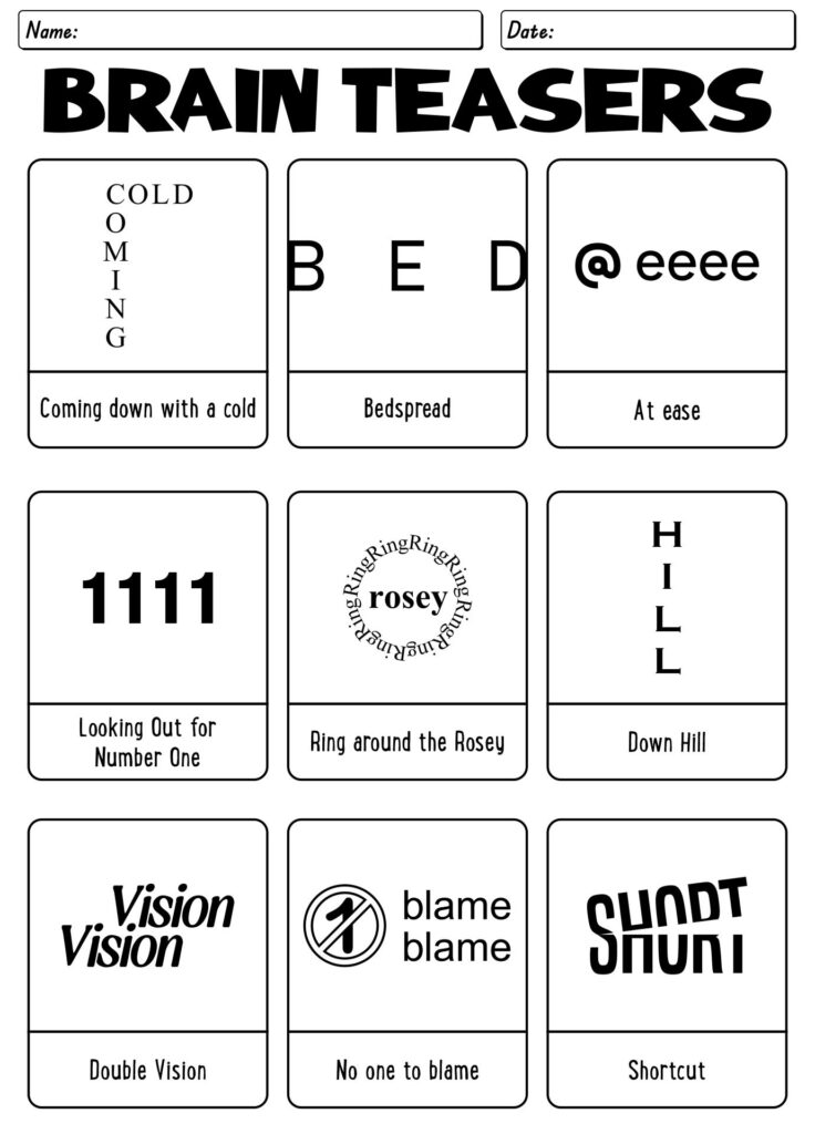 49 free printable brain teasers with answers – Artofit 49 free printable brain teasers with answers – Artofit