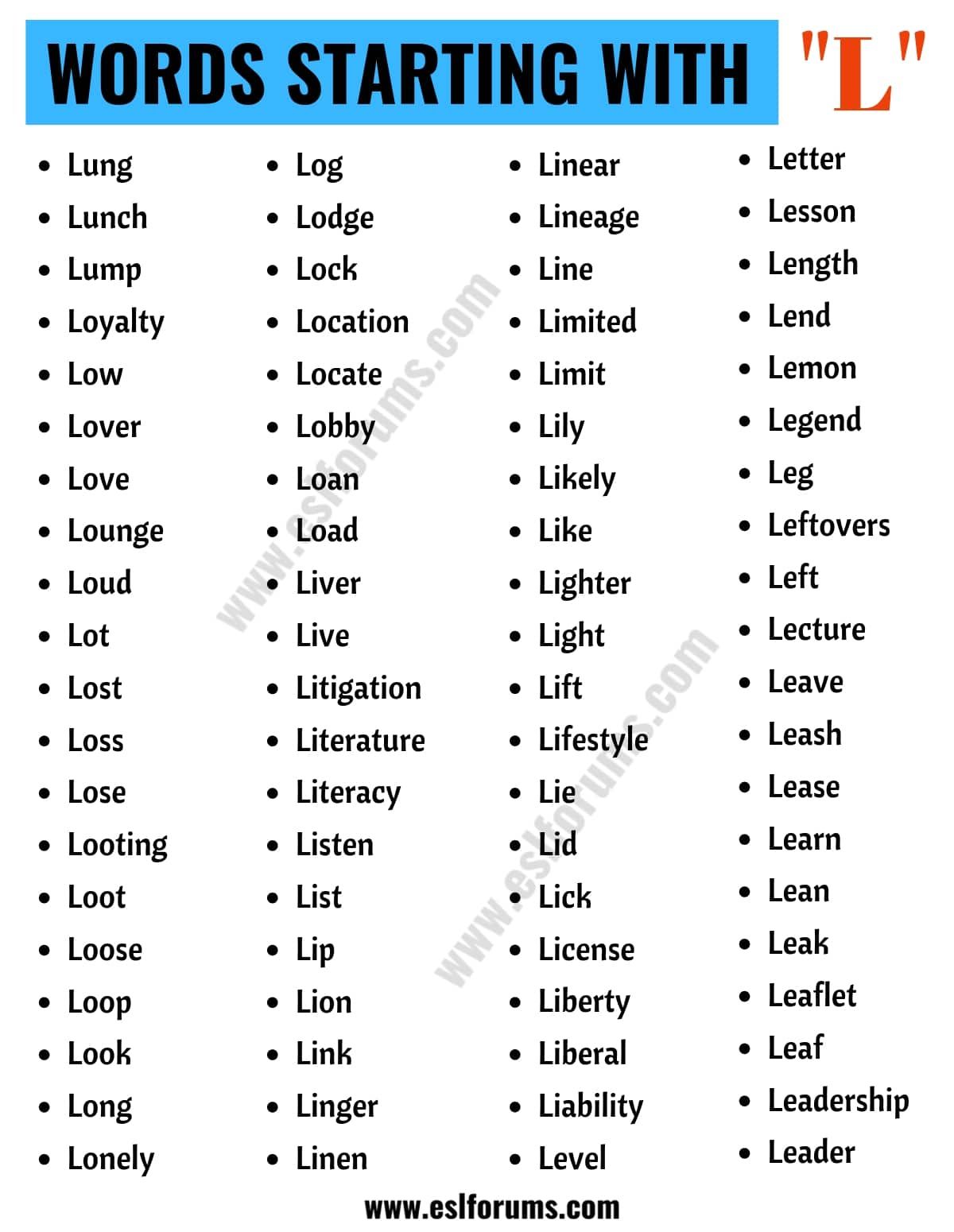 5 Letter Word With Lee - 5 Letter Words Start With Le - Printable Calendars AT A GLANCE