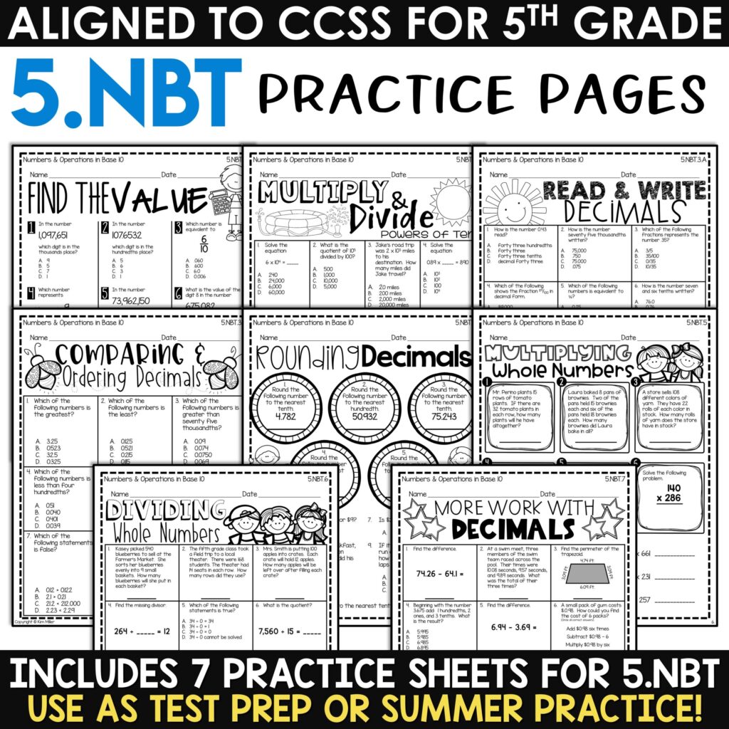 5th Grade Math Review Packet | Summer Math, Test Prep, Homework … 5th Grade Math Review Packet | Summer Math, Test Prep, Homework ...