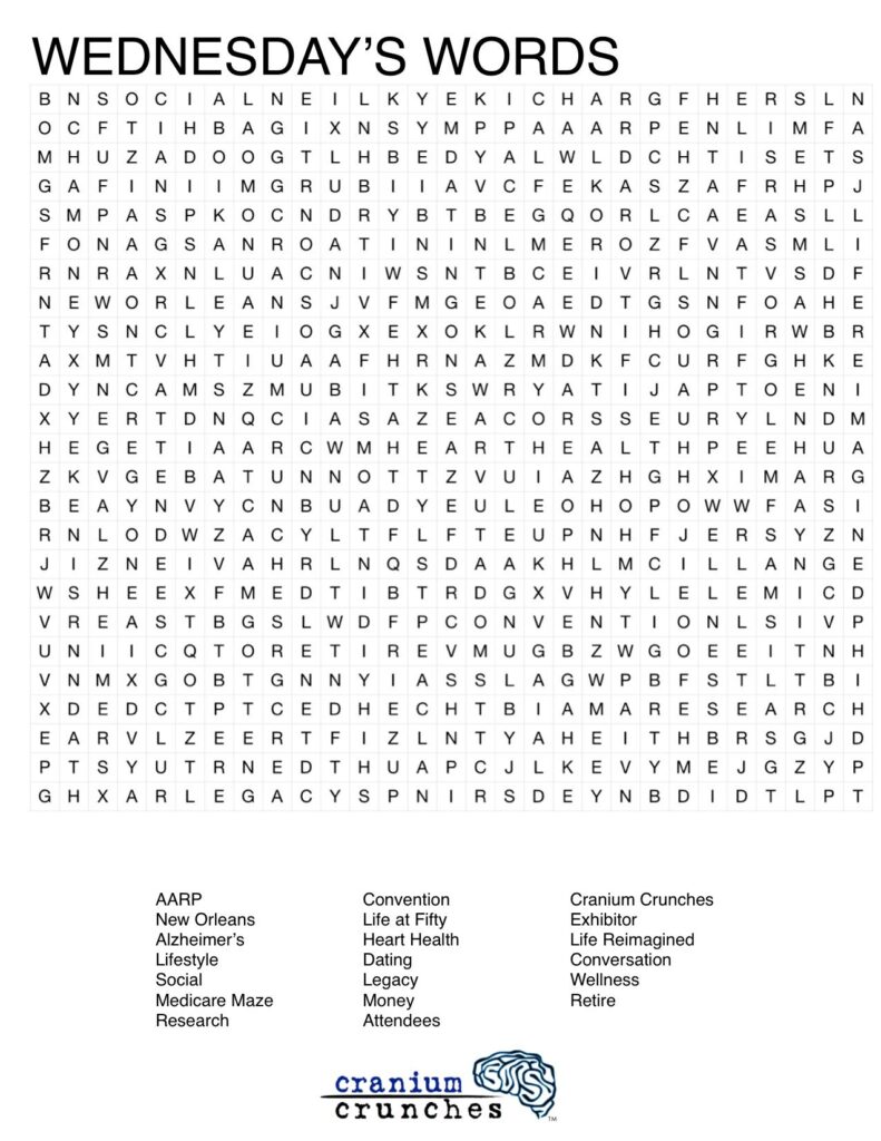 AARP Life@50+ Word Search | 50 words, Word games, Words AARP Life@50+ Word Search | 50 words, Word games, Words