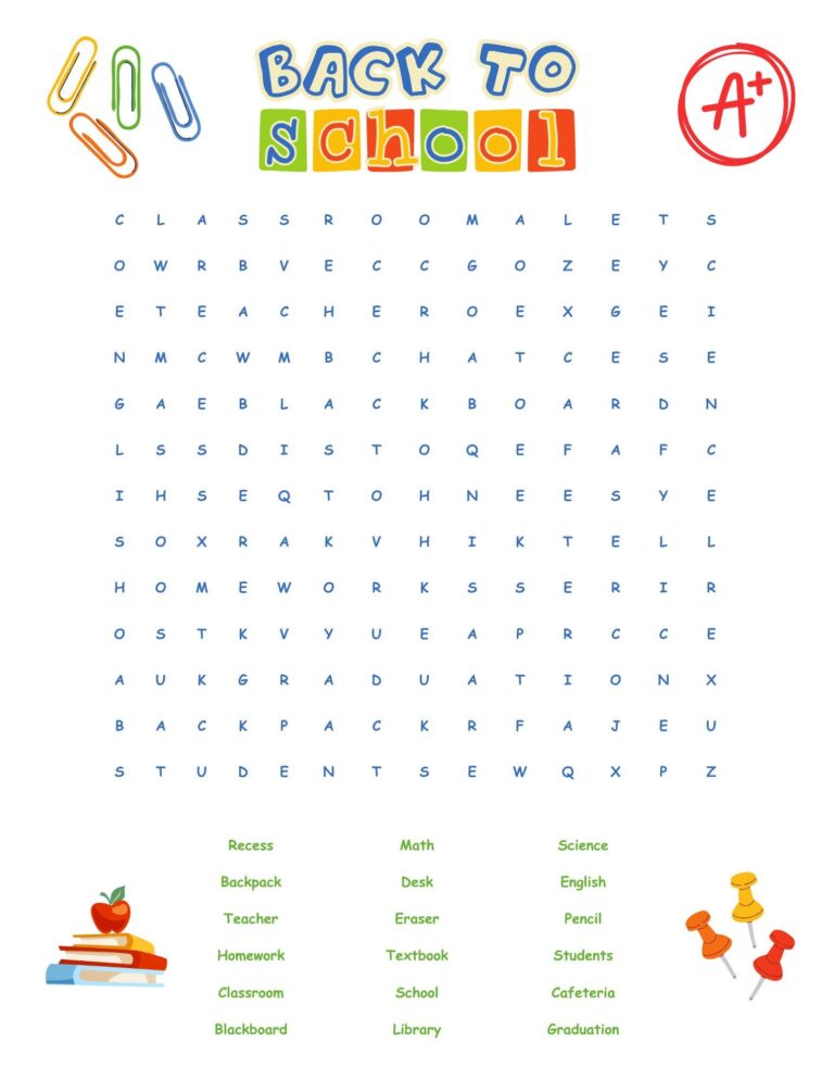 Actividades Escolares Word Search Answer Key - Back to School Word Search Puzzle Teacher Game With Answer Key Teacher ...