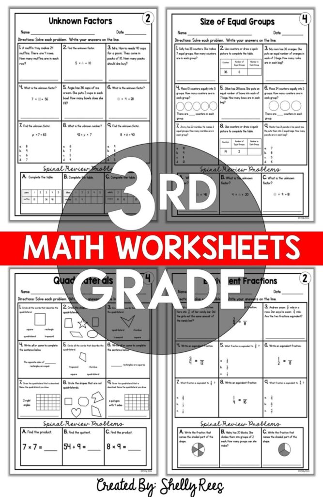 Addition and Subtraction Worksheets for Grade 3 with Answer Key ...