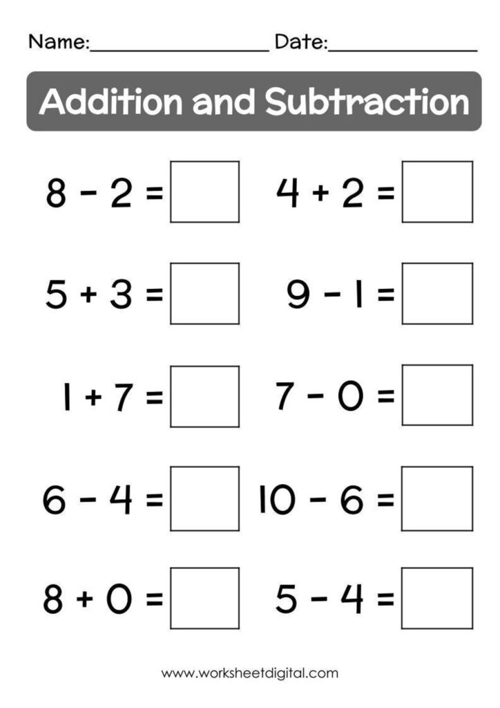 Addition And Subtraction Worksheets Free – Free Addition and Subtraction Worksheets for Practice | Math Printables Addition And Subtraction Worksheets Free - Free Addition and Subtraction Worksheets for Practice | Math Printables