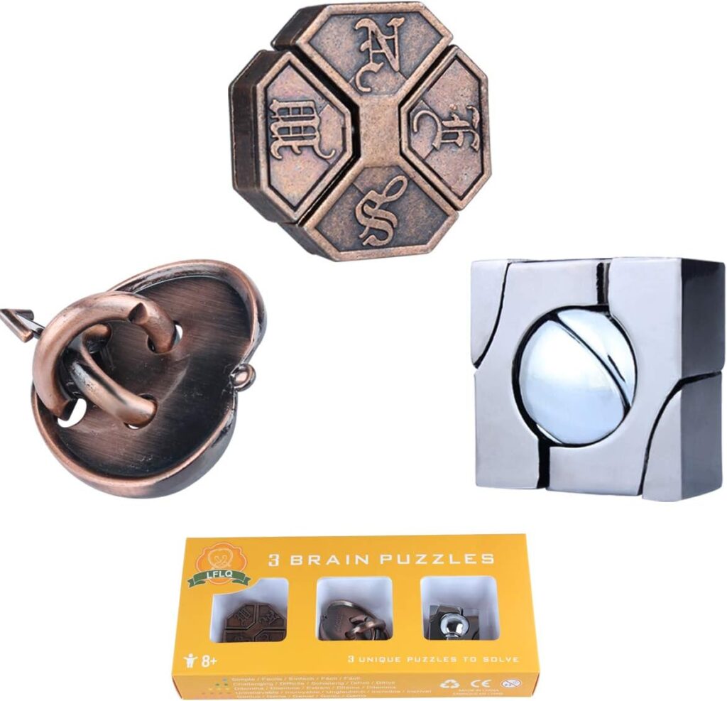 Amazon.com: Brain Teaser Puzzle for Adults Puzzles Metal Hole Lock ...