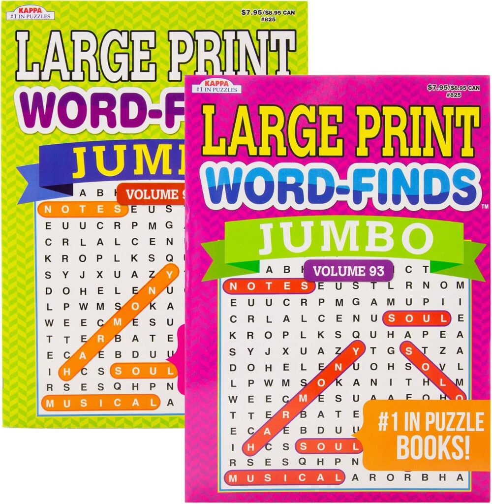 BAZIC Products Kappa Jumbo Large Print Word Finds Puzzle Book – India … BAZIC Products Kappa Jumbo Large Print Word Finds Puzzle Book - India ...