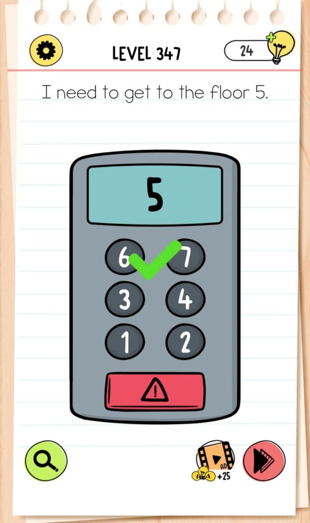 Brain Test 4 Level 347 Answers and Solutions - qunb