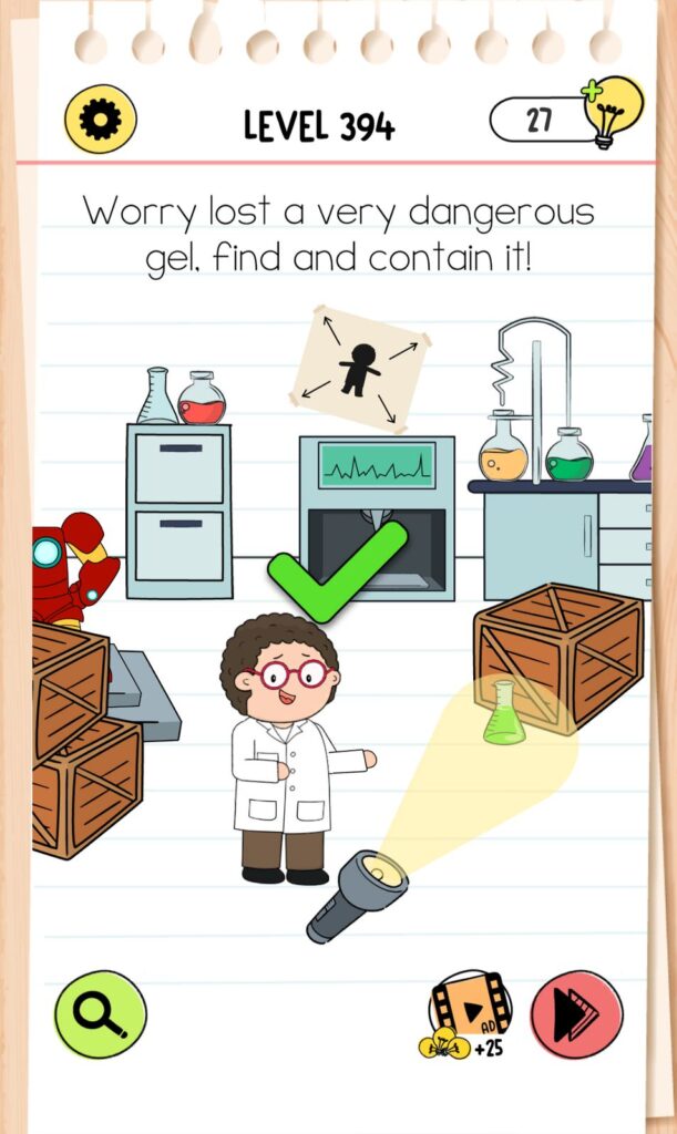 Brain Test 4 Level 394 Answers and Solutions - qunb
