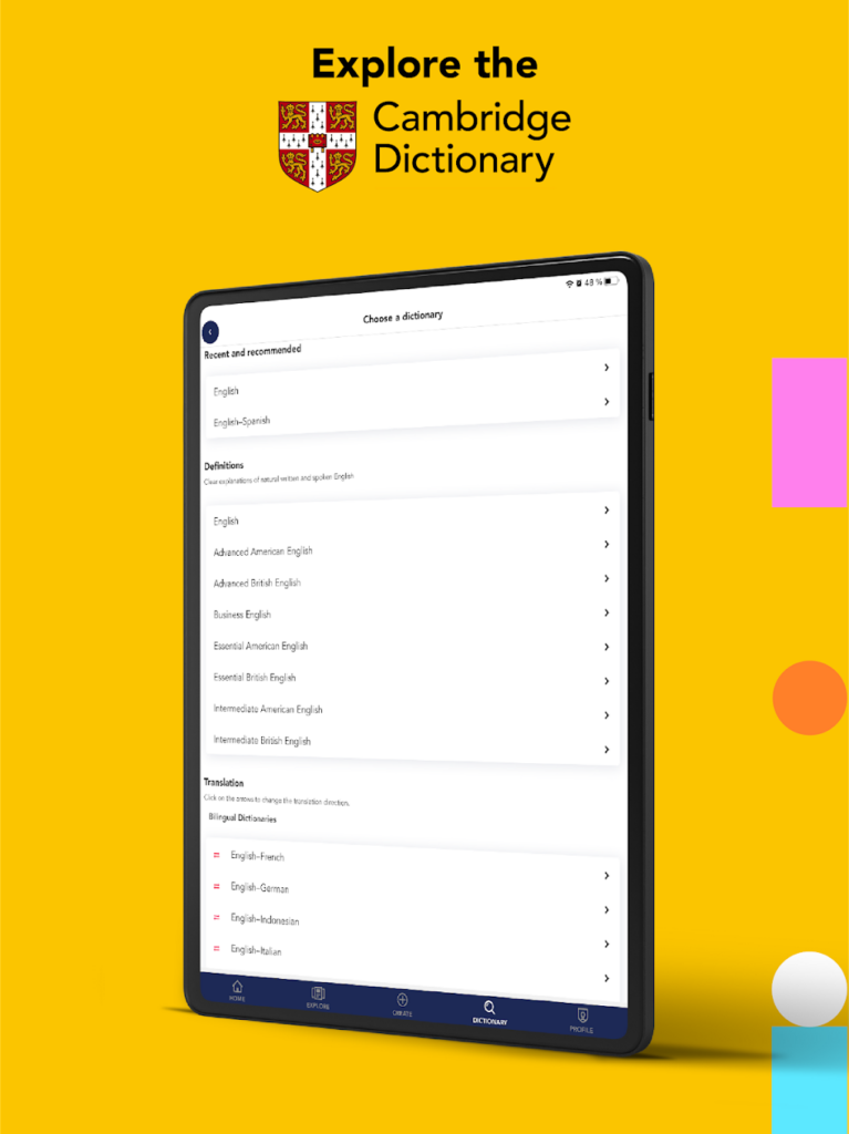 Cambridge Dictionary Plus Android 版 – 下载 Cambridge Dictionary Plus Android 版 - 下载