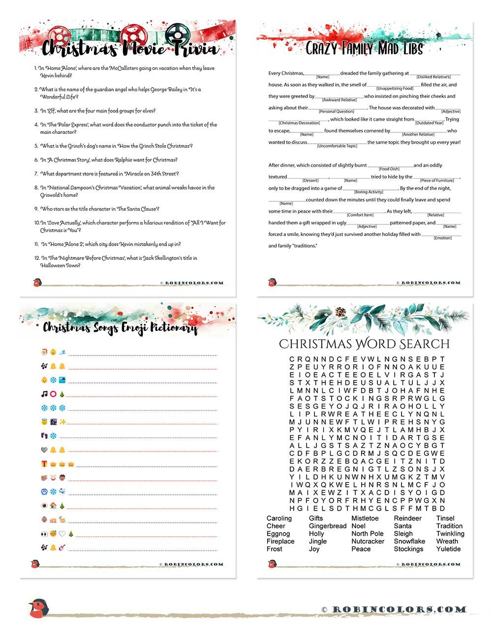 Christmas Activities For Adults Printable - Free printable christmas games for adults – Artofit