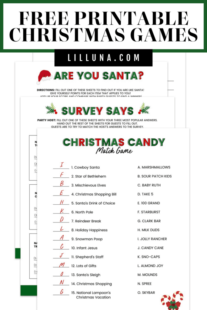 Christmas games printable – Artofit Christmas games printable – Artofit