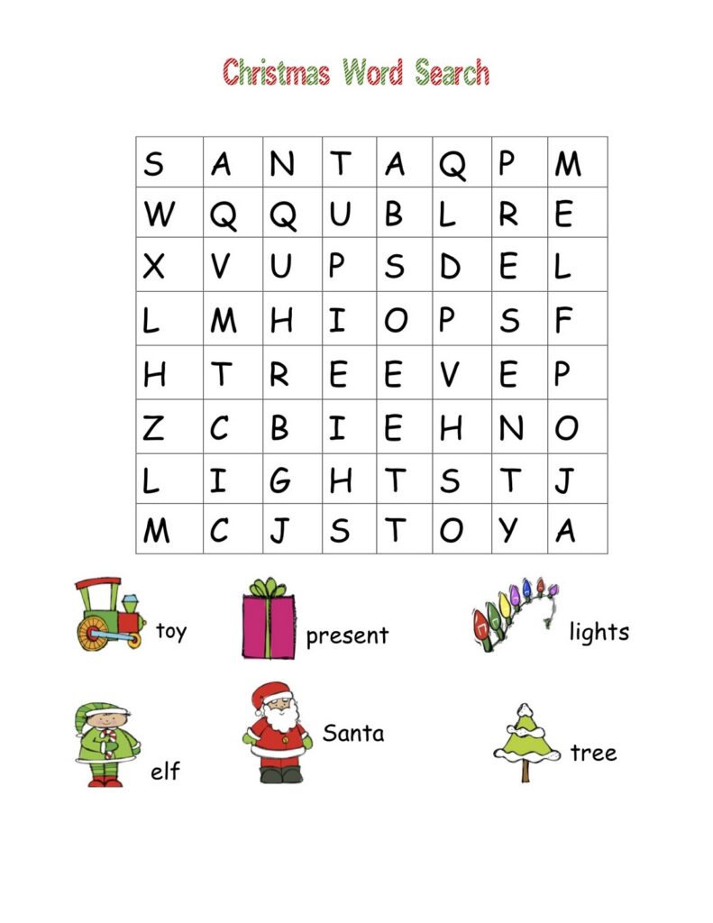 Christmas Word Search Coloring Pages Christmas Word Search Coloring Pages