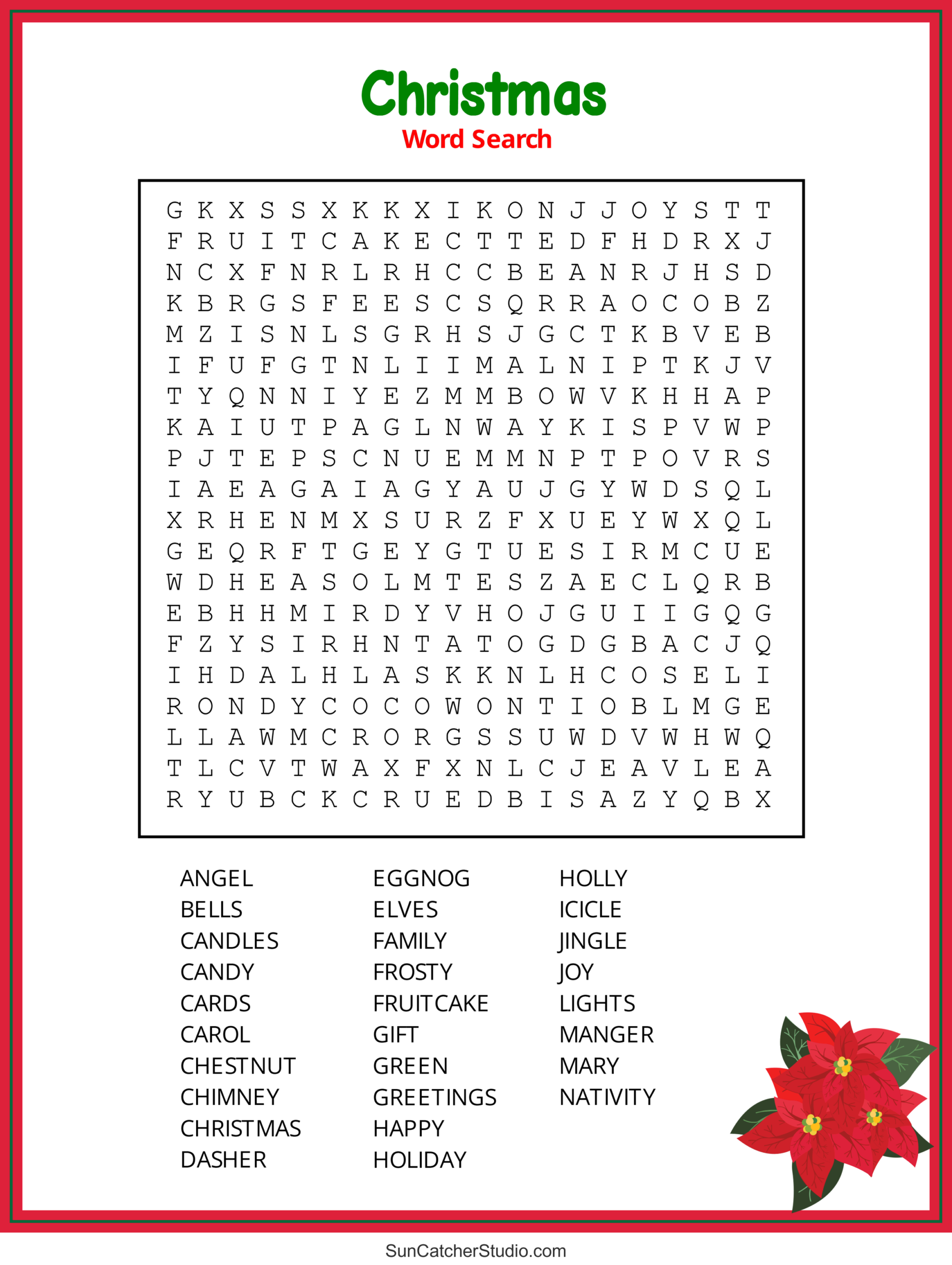 Christmas Word Search Printable For Adults - Christmas Word Search For Adults Printable | Gerald Printable