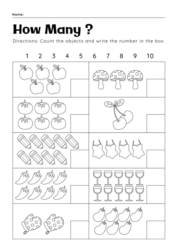 Counting Worksheets Free Printable