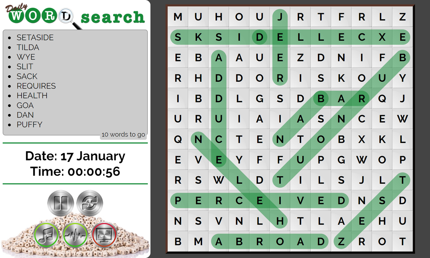 Daily Word Search Free Online - 🕹️ Play Daily Word Search Game: Free Online Word Finder Video Game for ...