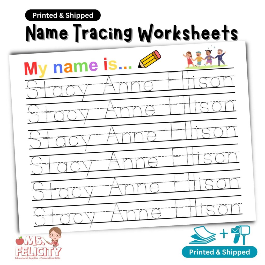 Editable Name Tracing Handwriting Practice Worksheets 4 For Pre K … Editable Name Tracing Handwriting Practice Worksheets 4 For Pre K ...