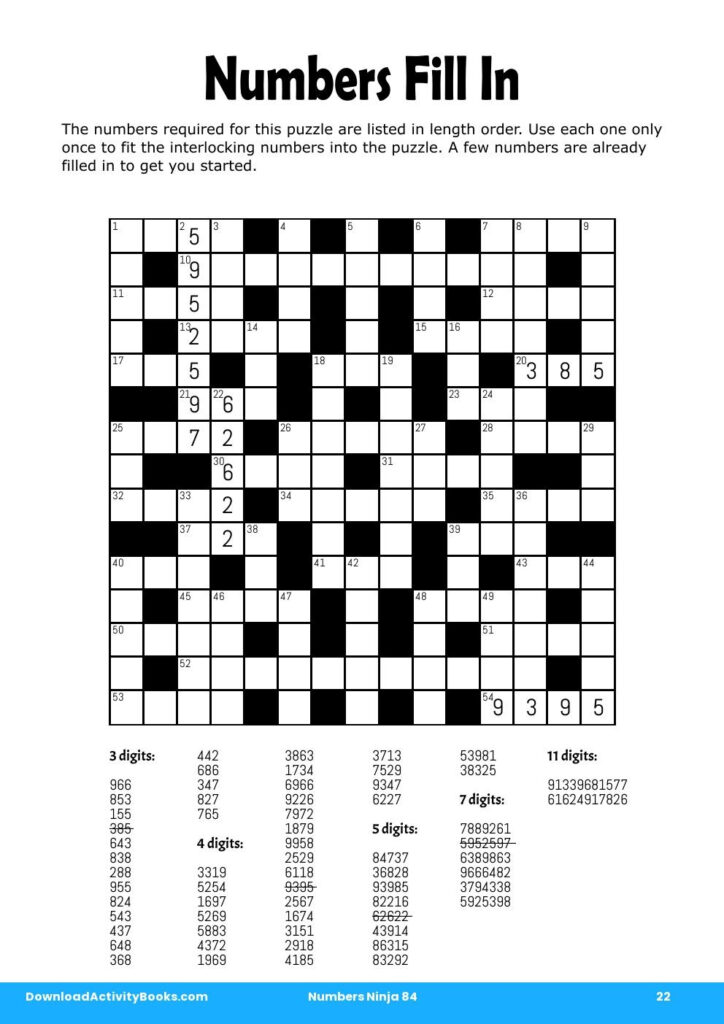 Fill In Puzzles To Print - Free Printable Fill It In Puzzles
