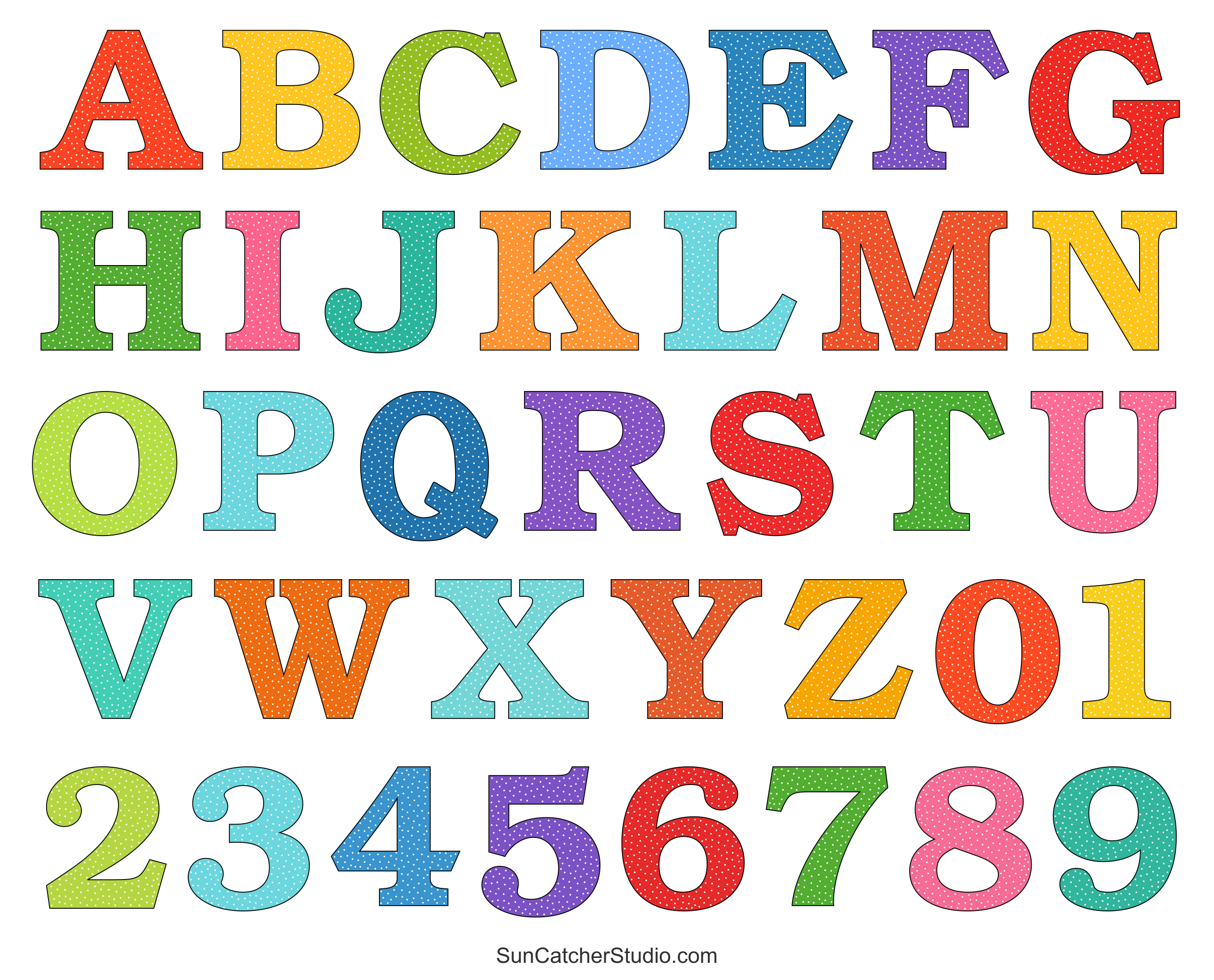 Free Alphabet Templates To Print - Free Printable Block Letters - Great Research