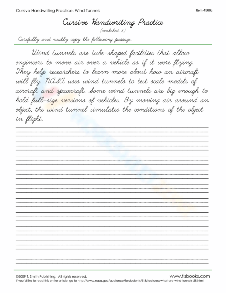 Free Handwriting Worksheets For Fifth Grade