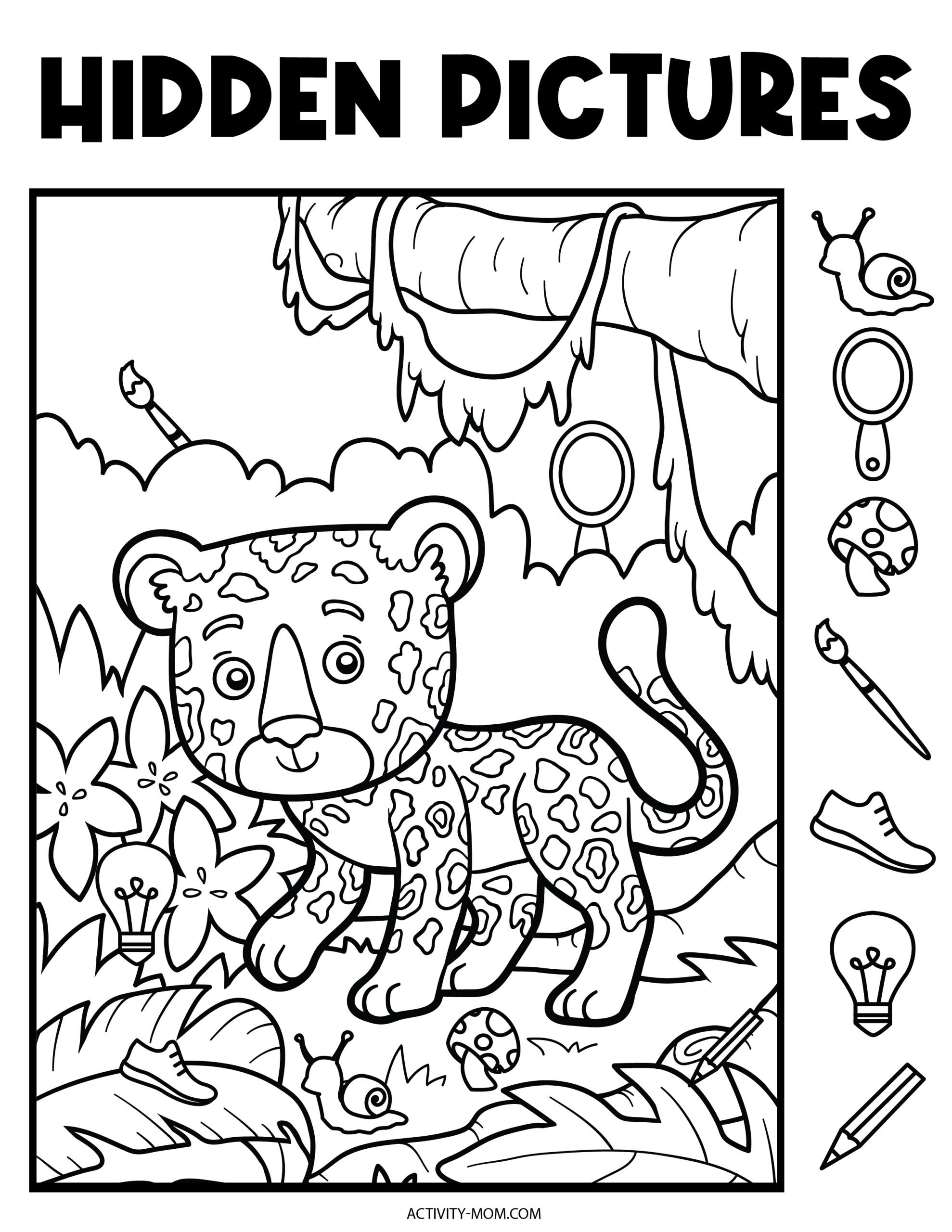 Free Picture Puzzles To Print - Engaging Hidden Picture Worksheets for Kids | Fun and Educational ...